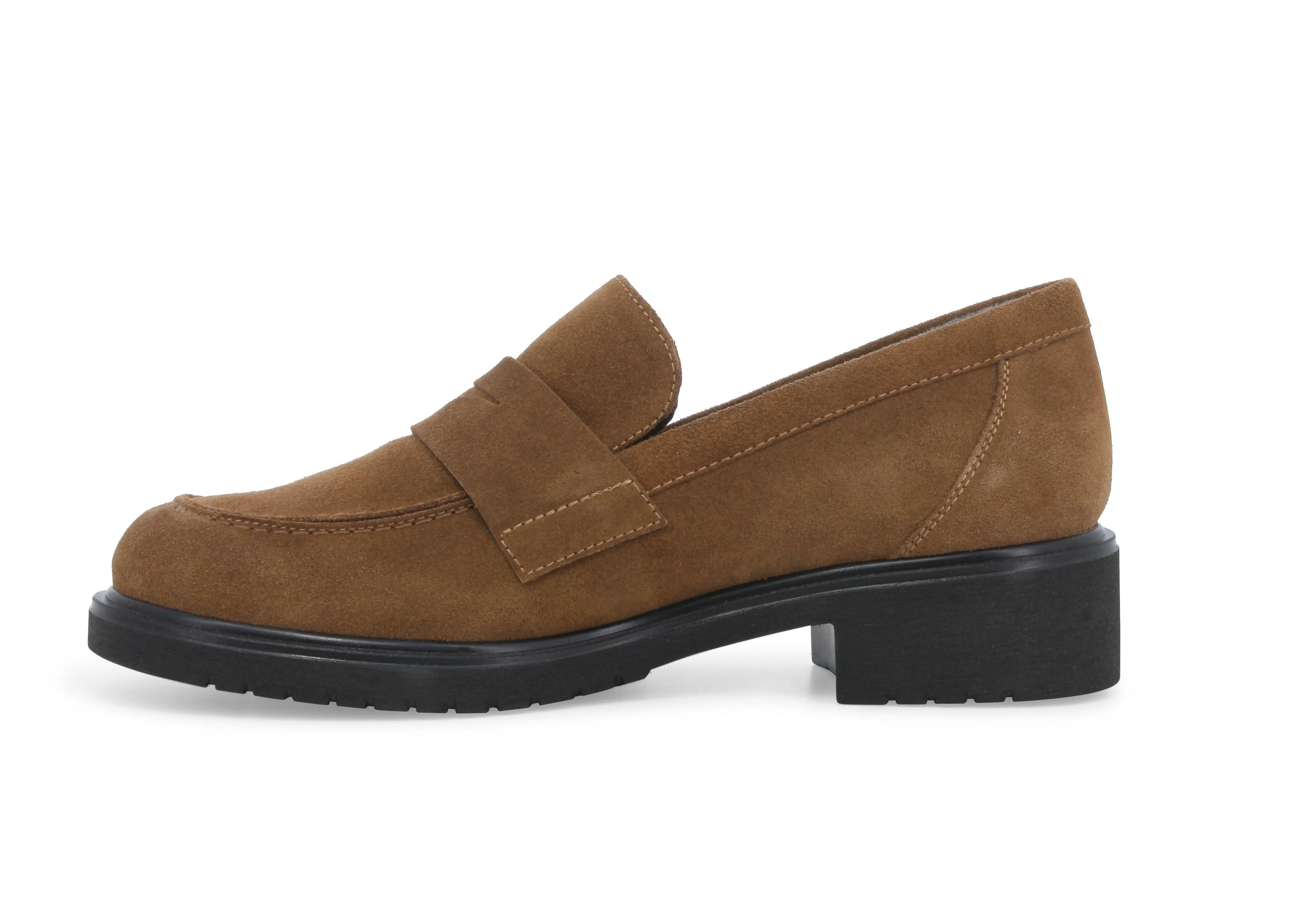 Melluso Mocassino donna in camoscio sigaro r35512w