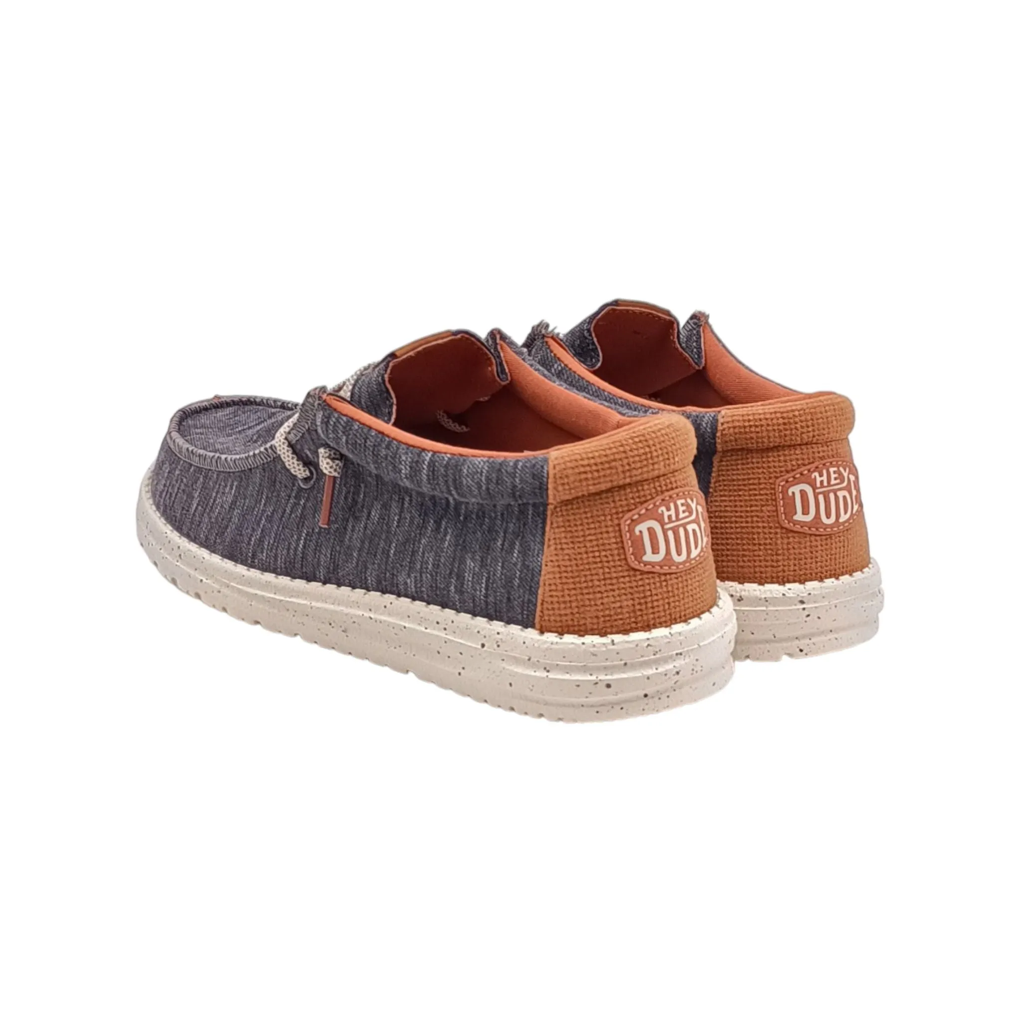 Slip on Uomo HeyDude Wally jersey charcoal  40169 025