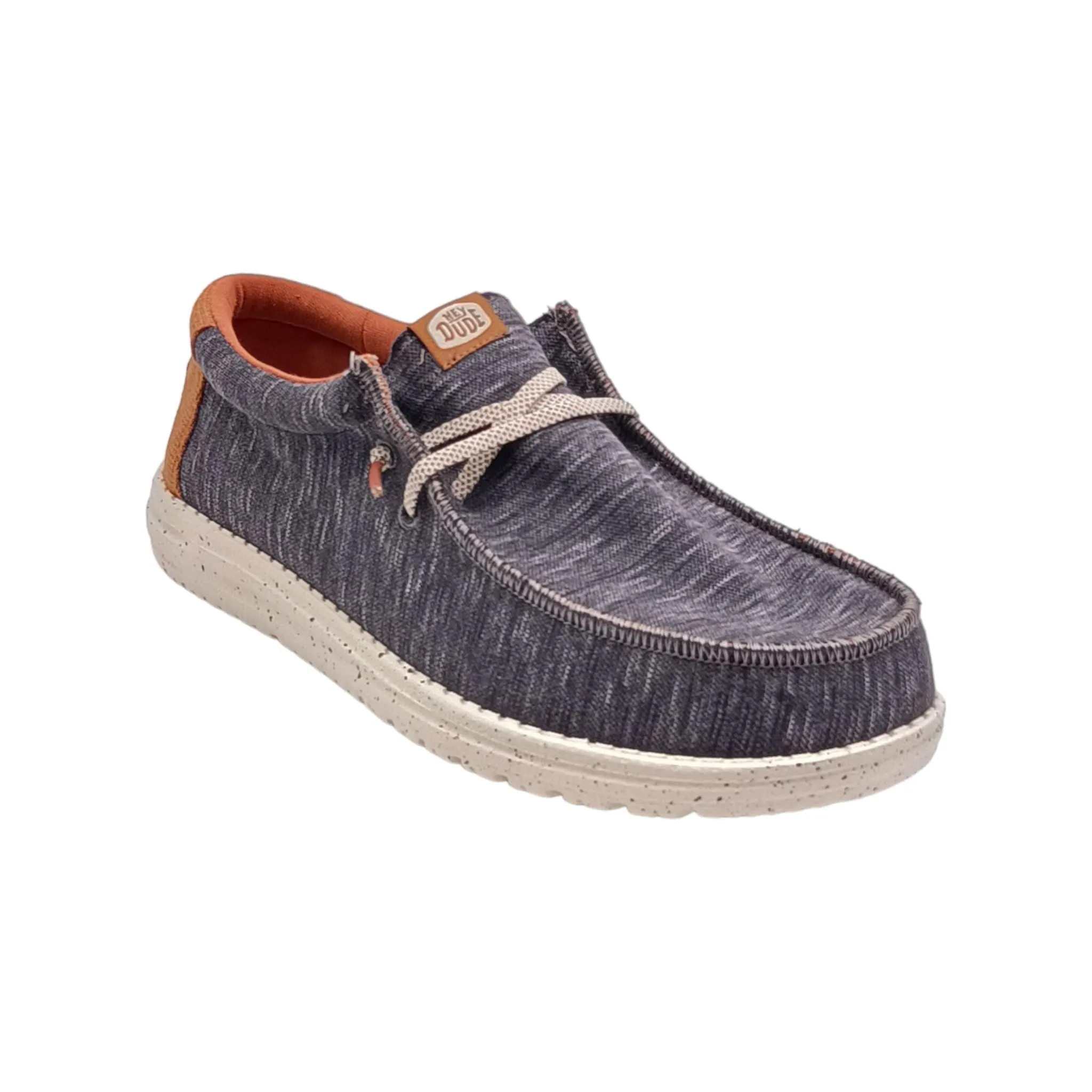 Slip on Uomo HeyDude Wally jersey charcoal  40169 025