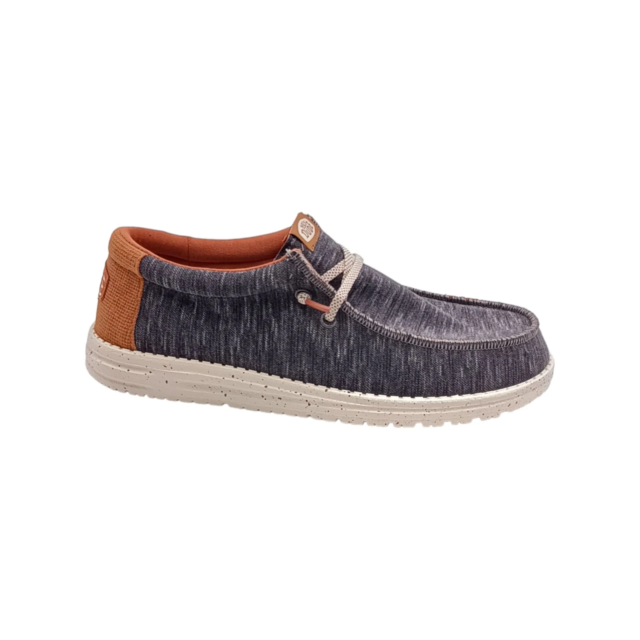 Slip on Uomo HeyDude Wally jersey charcoal  40169 025