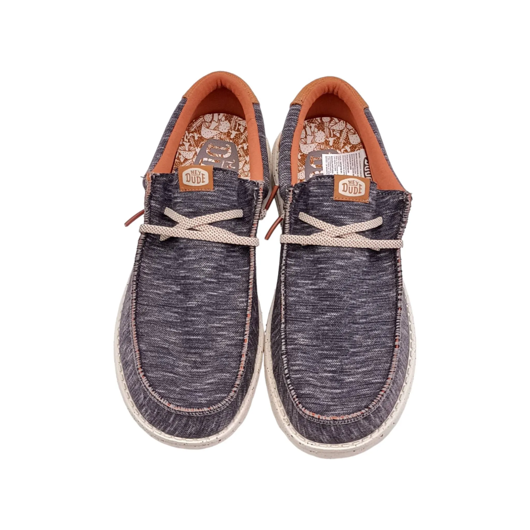 Slip on Uomo HeyDude Wally jersey charcoal  40169 025